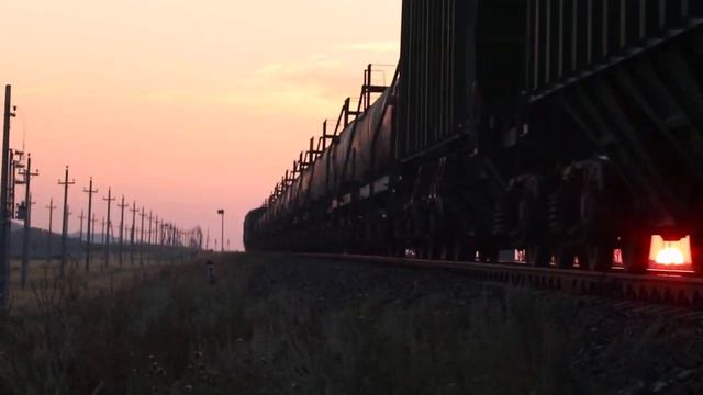 ТЭ 33А. Грузовой состав. ВКО. Айыртау. смотреть онлайн