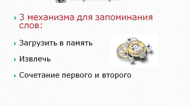 Секретный механизм запоминания слов смотреть онлайн