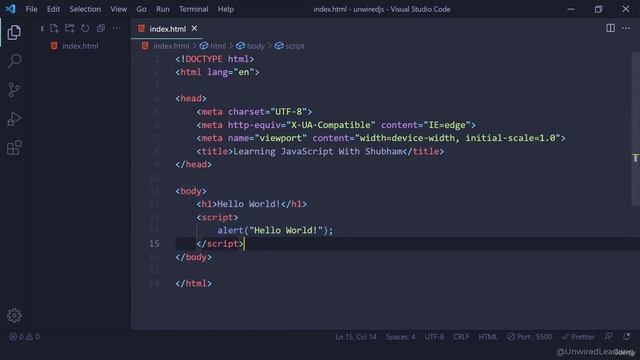7 How To Run JavaScript Files 005 смотреть онлайн