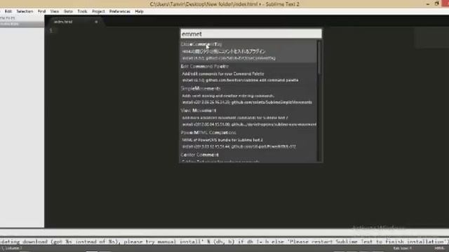 How to Install Emmet to Sublime text-2 смотреть онлайн