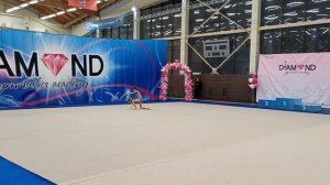 Художественная гимнастика. Донская Анна 2009 г.р. Первое выступление с лентой.