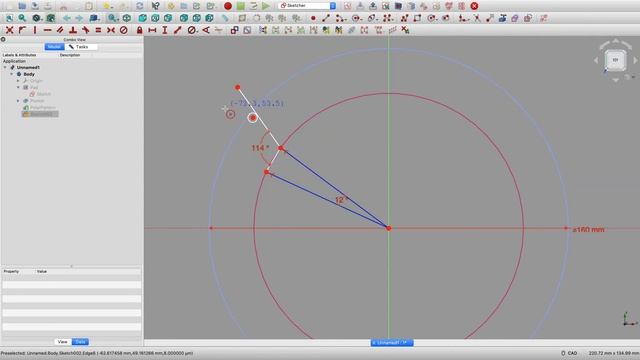 Escape Wheel design with FreeCAD смотреть онлайн