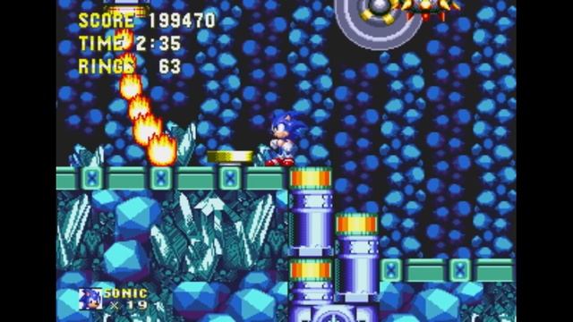 Прохождение Sonic 3 & Knuckles (SEGA) #10 - Лавовый риф. смотреть онлайн