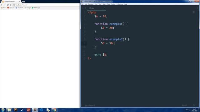 #16 Tutorial PHP [ROMANA] - Variabile GLOBALE | LOCALE смотреть онлайн