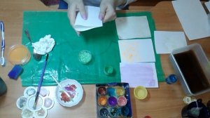 Окрашивание бумаги. Самые простые техники