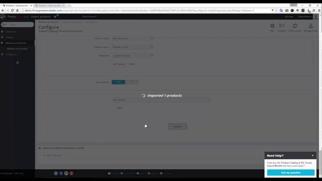 Prestashop Product Catalog (CSV, Excel) Import Module смотреть онлайн