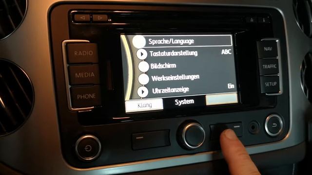 Language on VW RNS315, sélection de la langue VW RNS 315, wie ändern Sprache VW RNS 315 смотреть онлайн