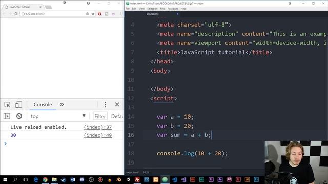 7: How to Create Variables in JavaScript | JavaScript Tutorial | Learn JavaScript | mmtuts смотреть онлайн