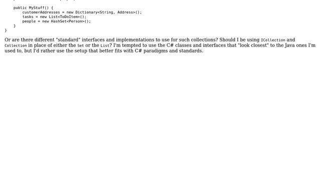 Software Engineering: Collection interfaces in C#, coming from Java (2 Solutions!!) смотреть онлайн