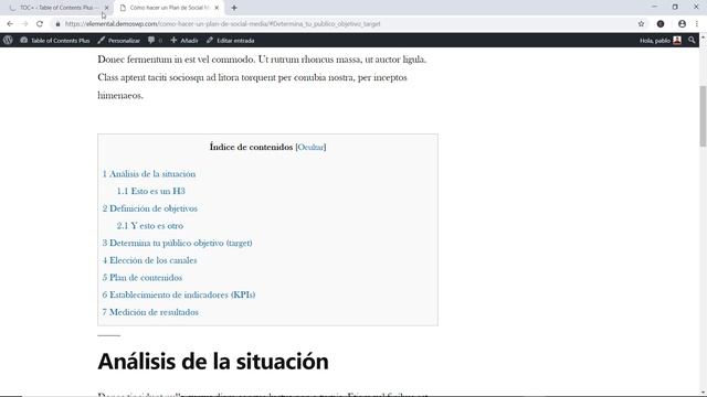 ⭐ Tabla de contenidos en WordPress con el plugin Table of Contents Plus смотреть онлайн