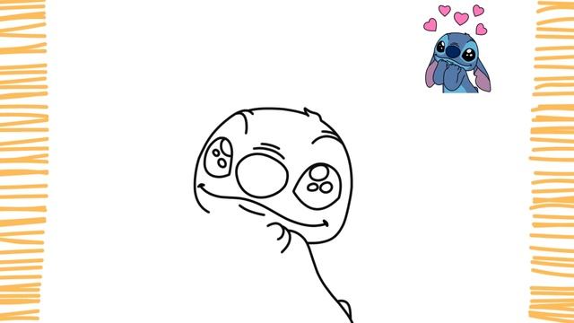 How to Draw Valentines STITCH I Easy смотреть онлайн