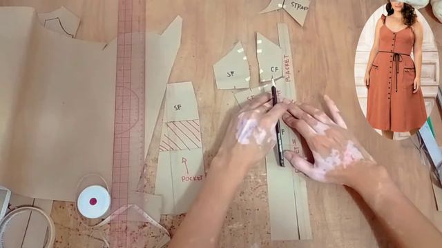 How to Make Button-Down Midi Dress | Pattern Drafting как сделать платье смотреть онлайн