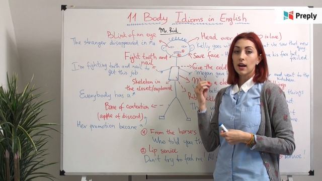 11 идиом на английском. Body Idioms