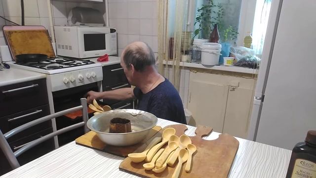 Пропитка ложек маслом. смотреть онлайн