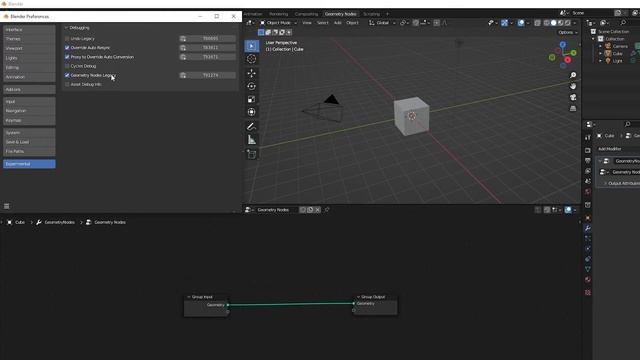 Как вернуть старые геометрические ноды в Blender 3.0 / Geometry Nodes Legacy смотреть онлайн