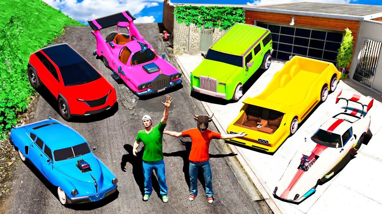 УГНАЛ СЕКРЕТНЫЕ МАШИНЫ ДЛЯ БУЙВОЛСОНА! ХАММЕР, ДРАГСТЕР, ВНЕДОРОЖНИК ГТА 5 МОДЫ РАЙЛЮХА смотреть онлайн