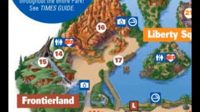 Frontierland Disney World Interactive map смотреть онлайн