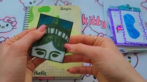 Хеллоу Китти?Бумажные сюрпризы распаковка?Марин-ка Д?пакетики-наклейки??