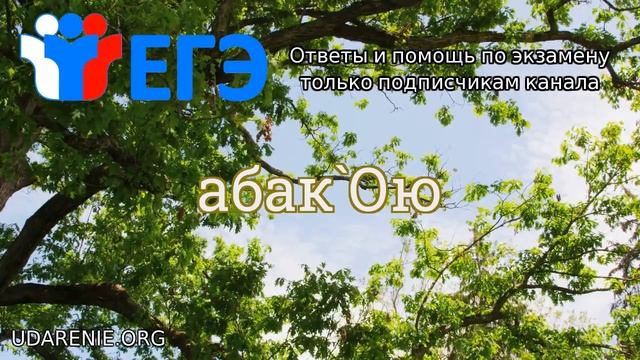 ? ЕГЭ 2020 - Где правильное ударение в слове «АБАКОЮ»? смотреть онлайн