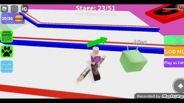 Playing Escape Super Fat Guy Obby (Burger Hunt) - Roblox смотреть онлайн