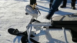 Детский снегоход из снегоката, своими руками!