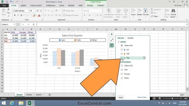 5-10: Apply an Excel Chart Filter смотреть онлайн