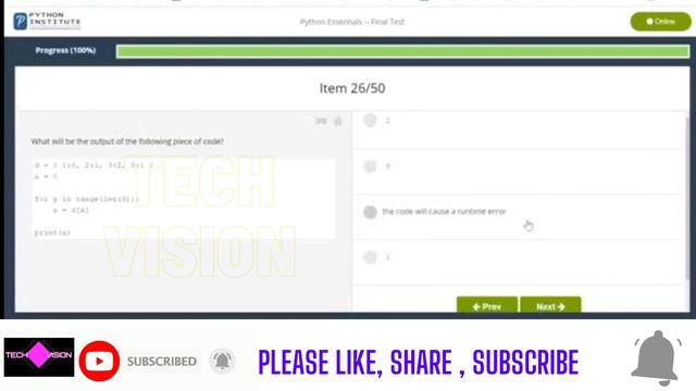 CISCO - Python Final Test Answers ( PCAP - Programming essential in Python) #cisco #finalanswer смотреть онлайн