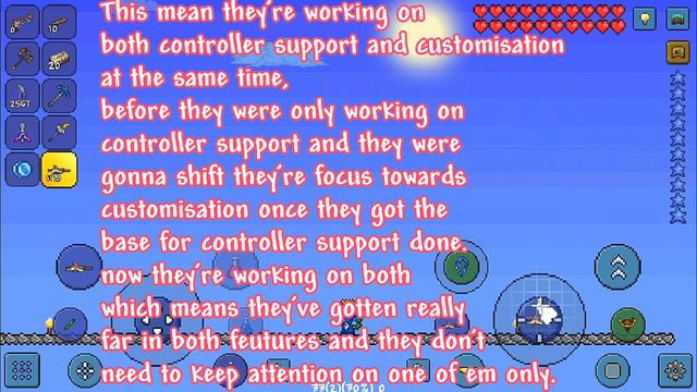 Terraria Mobile 1.3 Controller support and button customisation update! New spoilers! #Terraria смотреть онлайн