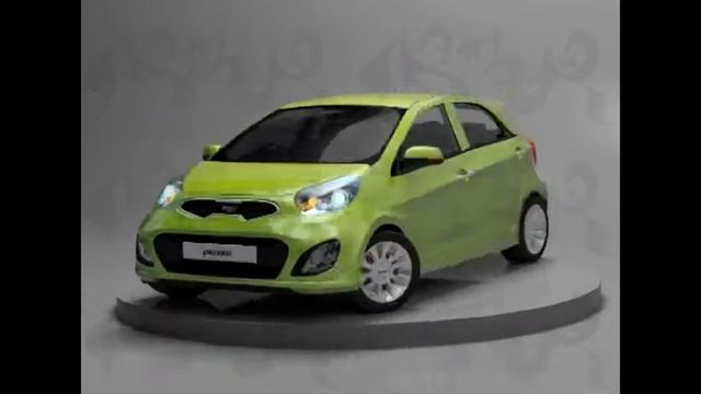 Kia Picanto 3D Model Turntable смотреть онлайн