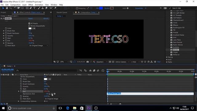 Audio React Text Shape - After Effects CC 2017 смотреть онлайн