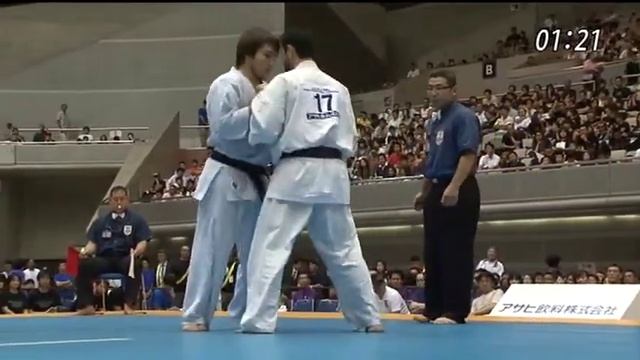 Karate Kyokushin Mundial por Peso World Weight Category 2009 Eduardo Tanaka vs Tariel Nikoleishvili смотреть онлайн