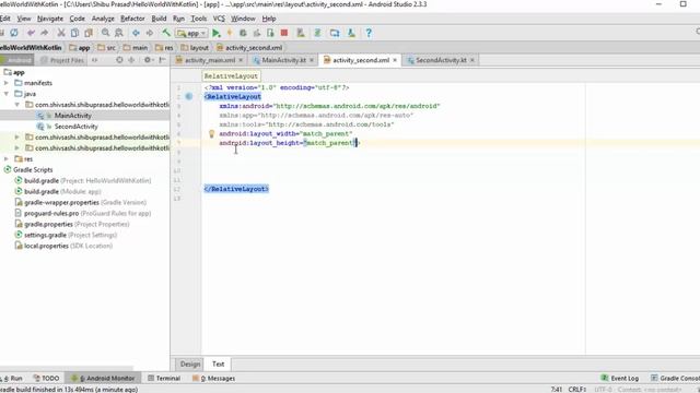 Kotlin with Android -4.Navigate to Second Activity when Button is clicked смотреть онлайн