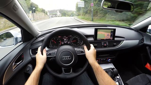 Audi A6 Avant 2.0 TDI Ultra (2017) - POV Country Road and Autobahn Drive смотреть онлайн