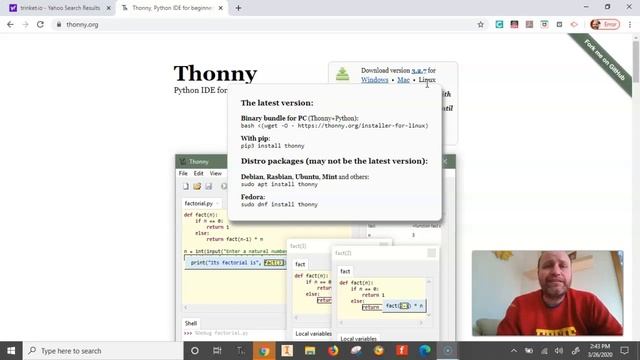 Downloading Thonny смотреть онлайн