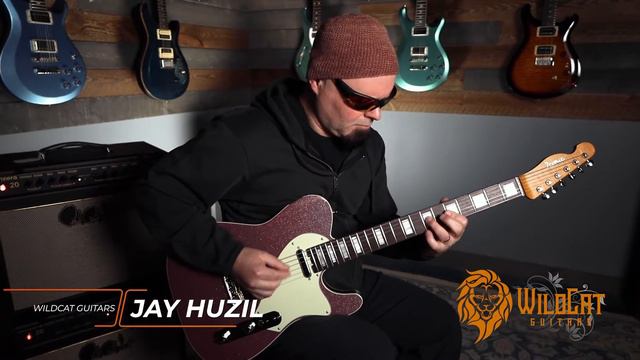 WildCat Guitars Diamonds In The Rough Iconic Vintage Modern T Deluxe Flame Maple Neck Burgundy Mist смотреть онлайн