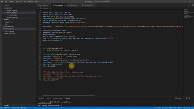 Market Live Data Feed | Order Update Websocket | Fyers API V2 | Part 2 (2021) смотреть онлайн