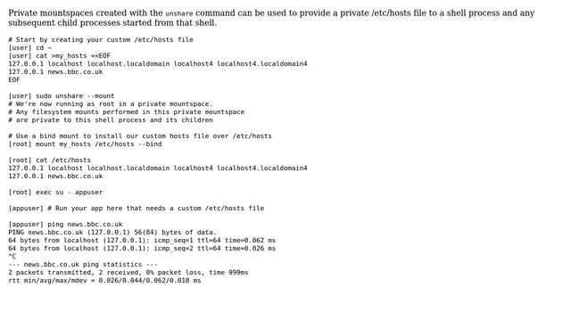 Unix & Linux: Can I create a user-specific hosts file to complement /etc/hosts? (7 Solutions!!) смотреть онлайн