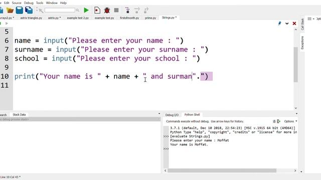 String Manipulation in Python смотреть онлайн