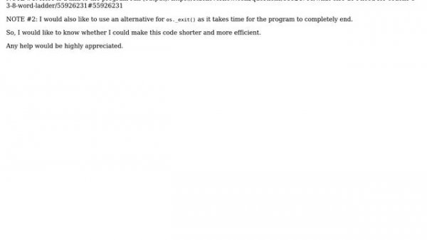 Program for CodeHS 8.3.8: Word Ladder in Python 3