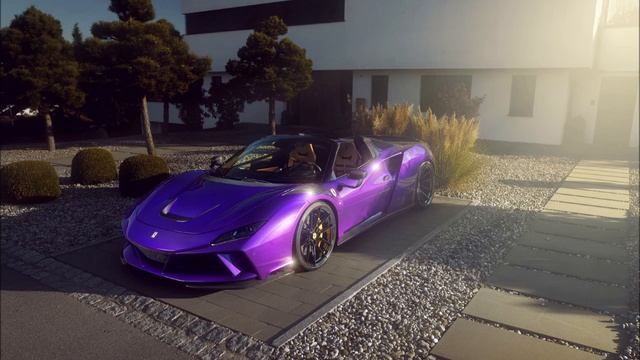 This 1 of 15 Ferrari F8 Spider Novitec N-Largo Brings BIG Purple Power смотреть онлайн