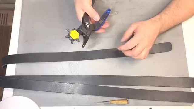 Кожаный ремень своими руками / Leather belt