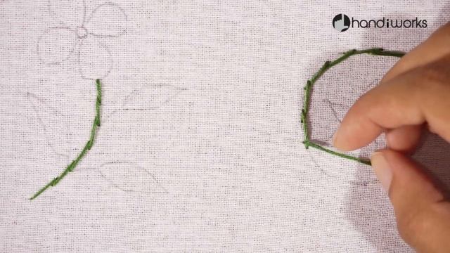 Basic Embroidery Stitches-Part 01| Stem Stitch Tutorial | HandiWorks #100 смотреть онлайн