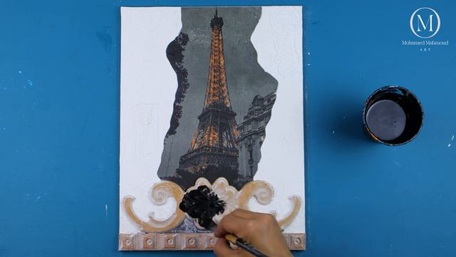 طريقة جديدة وممتعة لعمل لوحة فنية تجريديه رائعة ✨الوان اكريليك - ريزن смотреть онлайн