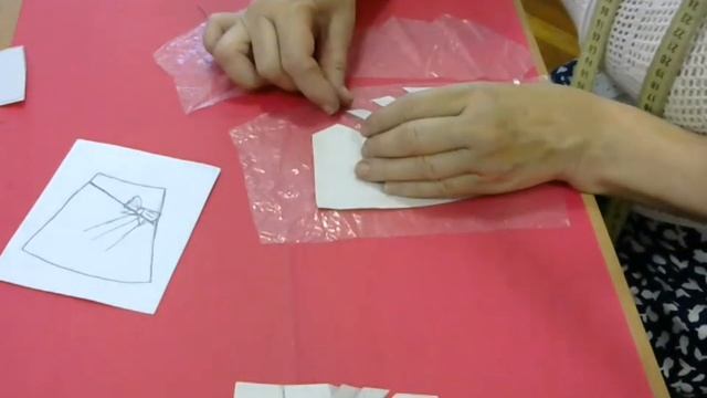 Юбка на кокетке с драпировкой. смотреть онлайн