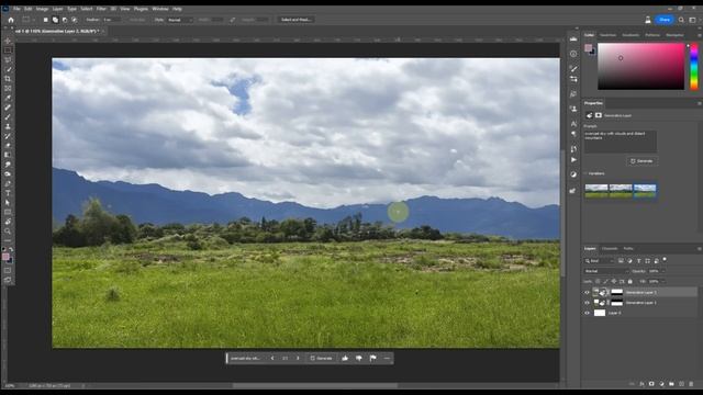 Пейзаж с нуля в Фотошопе в Photoshop смотреть онлайн