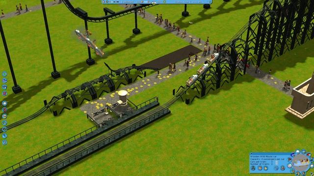 Rollercoaster crashes in Rollercoaster Tycoon 3 смотреть онлайн