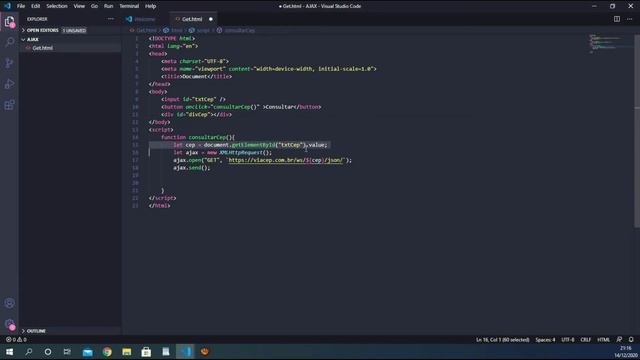 AJAX JAVASCRIPT PURO - GET смотреть онлайн