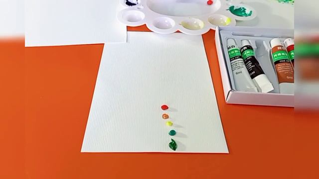 Распаковка Акриловых красок + рисуем пейзаж, #creative #satisfaing #art #drawing #diy #painting смотреть онлайн