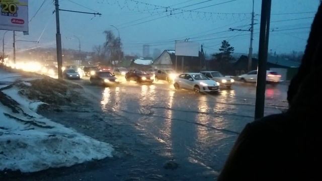 16 февраля 2016 год. Зима в разгаре. г. Пенза, пр.Победы смотреть онлайн