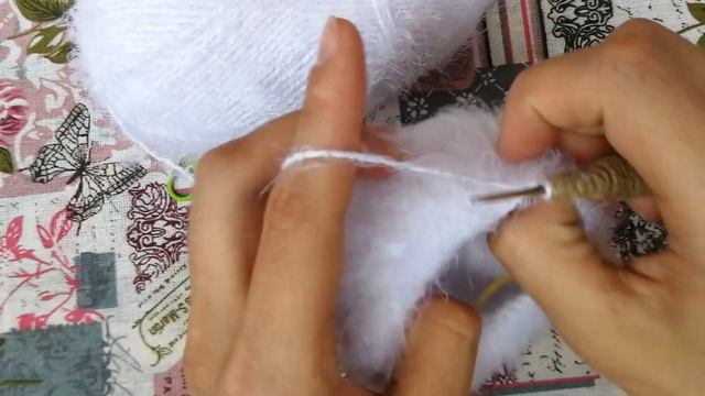 Зайка из пряжи Камтекс хлопок травка описание крючком / зайка из плюшевой пряжи смотреть онлайн